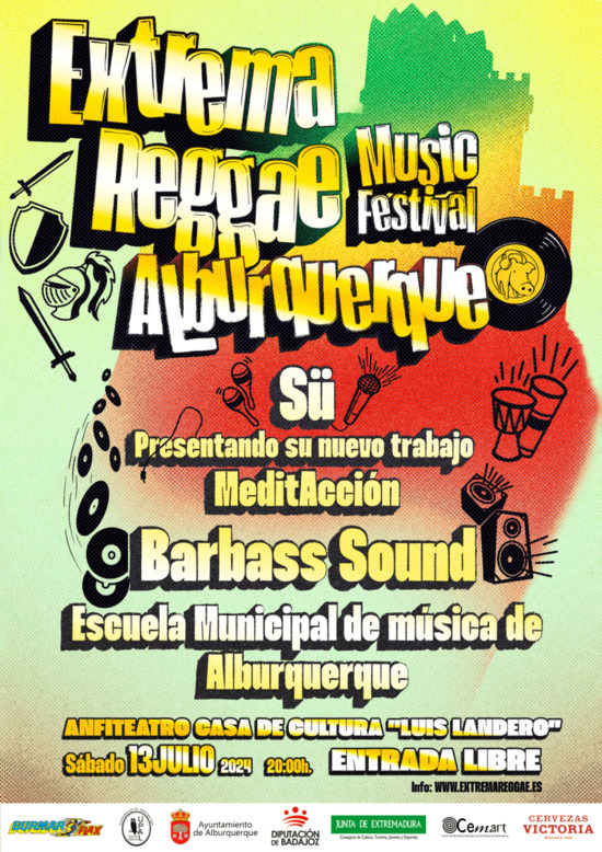 Cartel del Extremareggae Music Festival de Alburquerque